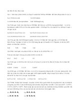 Bài tập Sinh học Lớp 12 Cấu trúc ADN